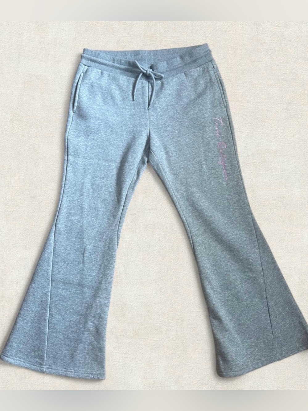 True Religion grey flare sweats